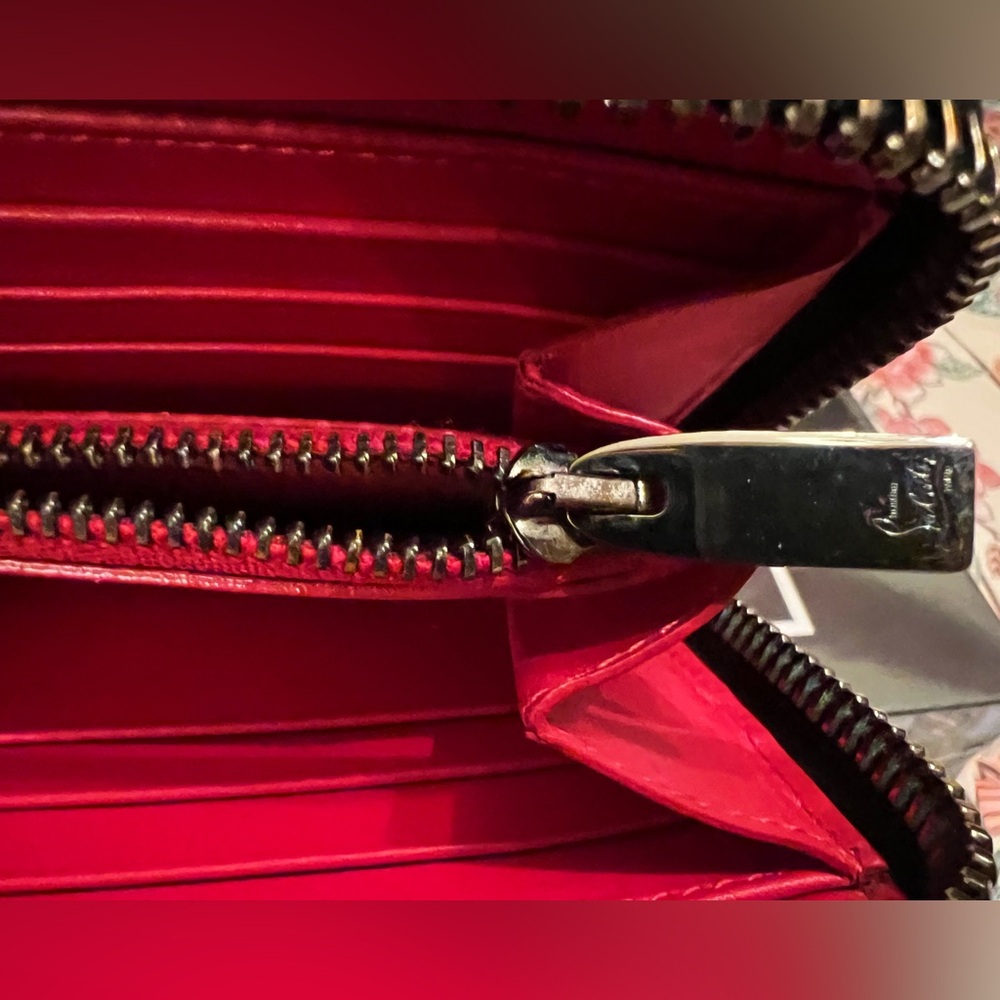 CHRISTIAN LOUBOUTIN Panettone wallet EMPIRE SPIKES in black/multi - Picture 10 of 11